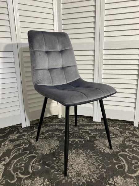 Стул BARI G062-40 СЕРЫЙ , велюр  М-City