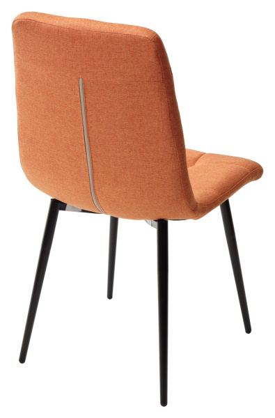 Стул ДИЛАН, цвет оранжевый #12, ткань / черный каркас М-City
