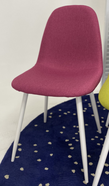 Стул CASSIOPEIA G064-23 фуксия, ткань/ белый каркас  М-City