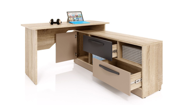 Стол угловой "Стокгольм капучино" СС-03 правый