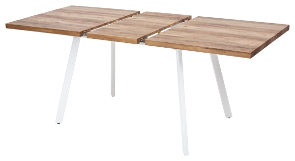 OLD Стол BRICK-2 120 Дуб #31014K/ БЕЛЫЙ каркас М-City