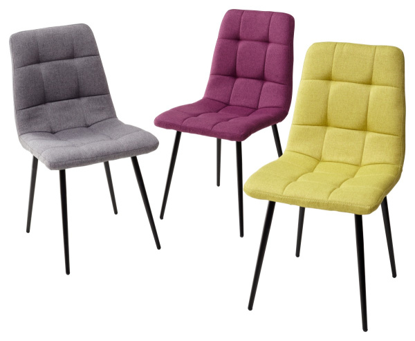 Стул ДИЛАН, цвет лайм #20, ткань / черный каркас М-City