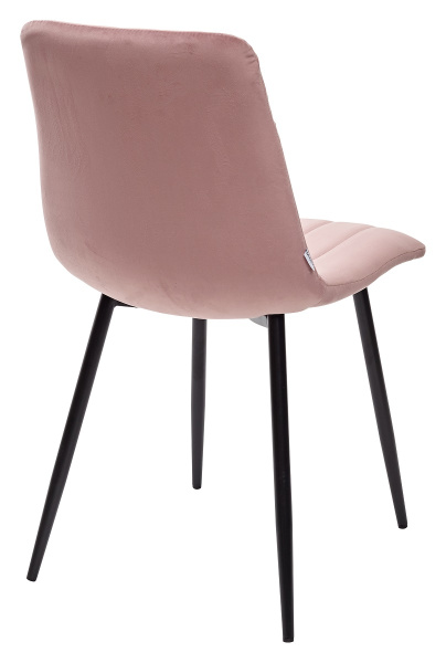 Стул DUBLIN G108-15  пепел розы/ черный каркас, велюр М-City