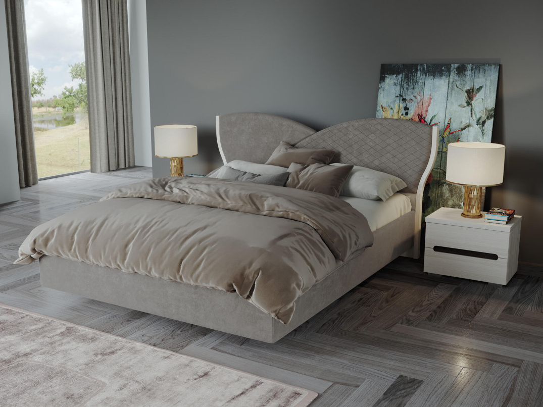 Бодега белая ткань bella rombo 42