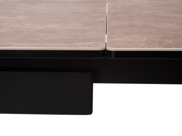 Стол ALEZIO 160 HYDRA MOKA TL-52 матовая испанская керамика/ черный каркас М-City