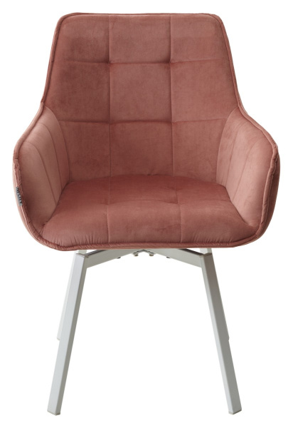 Стул MAVERICK BLUVEL-52 PINK/ белый каркас, поворот.360 град. М-City