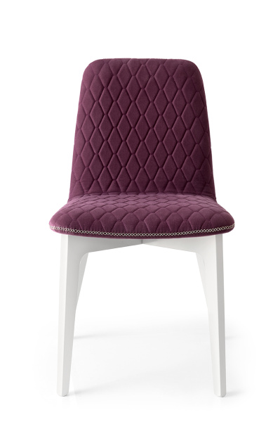 Стул SAMI CB/1472,  BCH P94 MATT OPTIC WHITE/ OSLO S03 AQUAMARINE