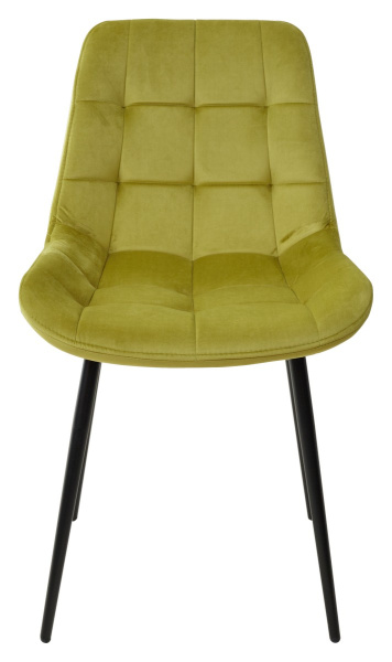 Стул ХОФМАН, цвет оливковый #H25, велюр, 4 шт./1 к / черный каркас М-City