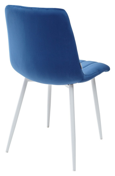 Стул DUBLIN G062-49 синий, велюр /  белый каркас М-City